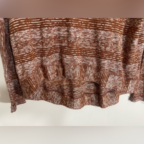 We The Free Burnt Orange Crochet Knit Long Sleeve Pullover Women’s Top Bohemian - Picture 5 of 13